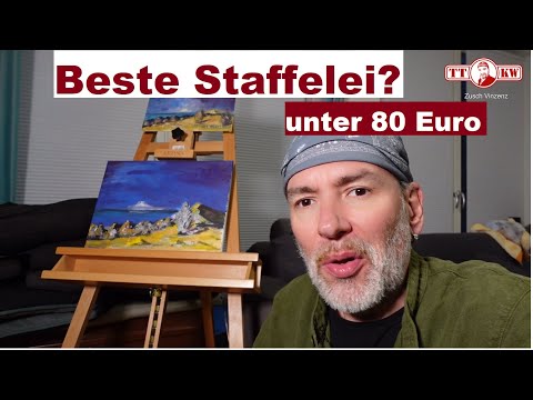 Fazit: Verstellbare Dreibein Staffelei aus Buchenholz! Artina Atelierstaffelei Barcelona bis 120cm