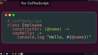 TypeScript vs JavaScript vs CoffeeScript