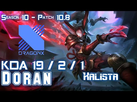 DRX Doran KALISTA vs MORDEKAISER Top - Patch 10.8 KR Ranked