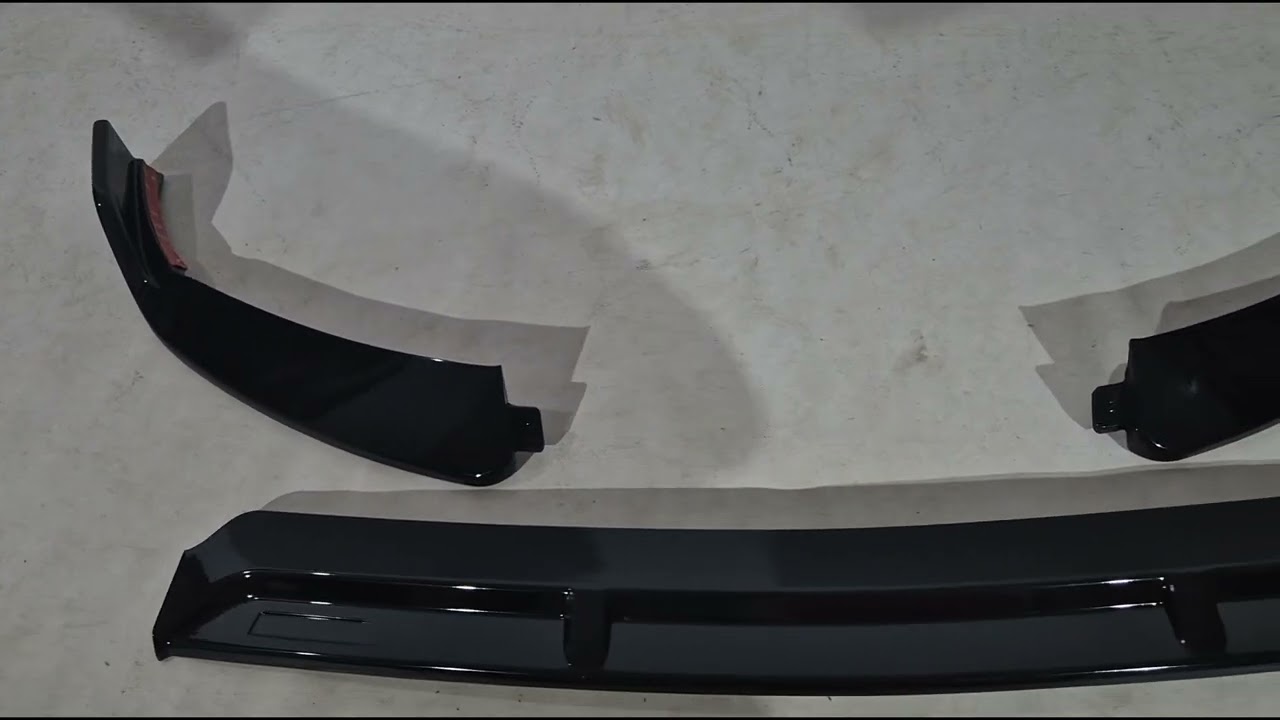 Mercedes C-сlass W205 2014-2021 гг. Передний сплиттер DPT (2019-2021, только для AMG-Line, Черный Глянец) Video 1