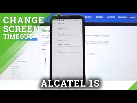 How to Change Screen Timeout in ALCATEL 1S – Open Display Settings