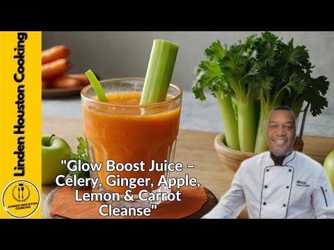 "Glow Boost Juice – Celery, Ginger, Apple, Lemon & Carrot Cleanse"