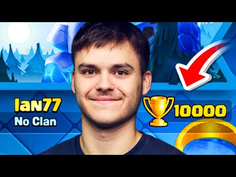 I Got 10,000 Trophies in Clash Royale UNDEFEATED!!