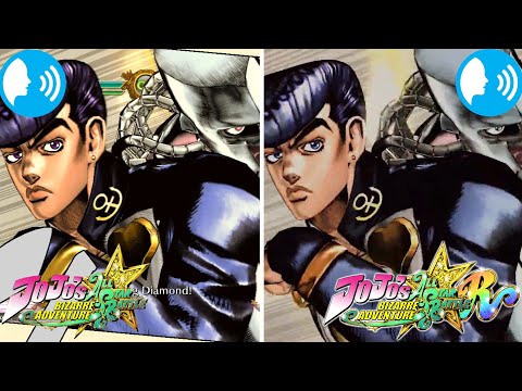 Character Voices Comparison (Part 6)-JoJo's Bizarre Adventure All Star Battle VS All Star Battle R