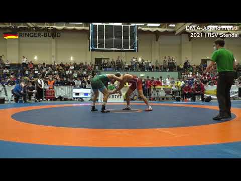 RINGEN DM 21 A-Jugend Freistil - FINALE 80kg Leon Kolbe vs. Daniel Fischer