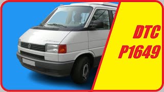 Que es obd p1649 Volkswagen