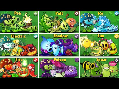 Random 14 Team Plants VS 4 Team Zombies - Who Will Win? - Pvz 2 Team Plant Battlez