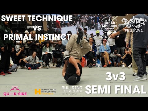 BreakMission x B-Side Hip-Hop Festival 2022 // 3v3Semi-final // Sweet Technique v Primal Instinct