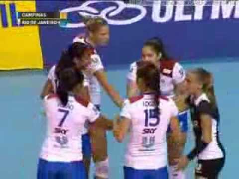 Superliga Feminina de Volei 2012/2013 - Amil Campinas 1 x 3 Unilever Sky