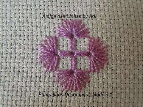 Ponto Ilhós Decorativo   Mod  1