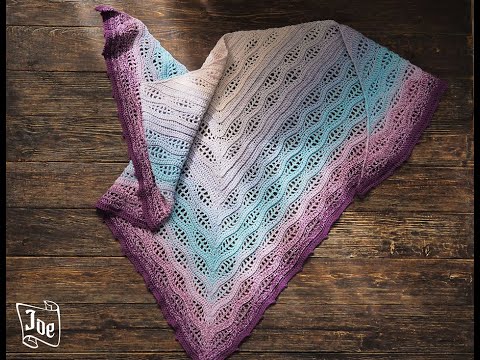 Шаль волнами kalinda