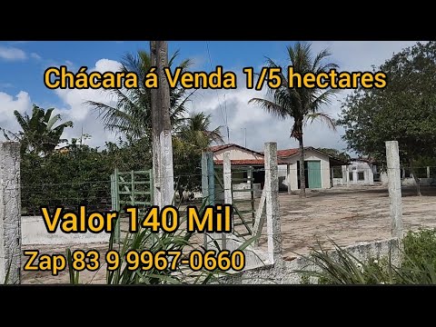 Chácara á Venda em Montadas Paraíba Brasil 1/5 hectares Valor 140 Mil reais Zap 83 9 9967-0660