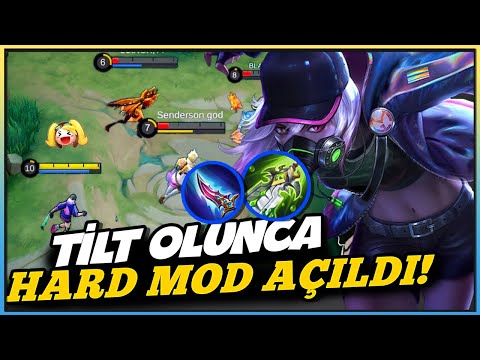 RAKİP TİLT ETTİ! HARD MODU AÇTIK! Mobile Legends Natalia