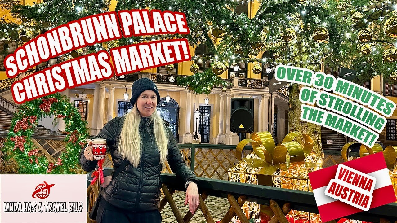 A traveler embarks on a visit to Schonbrunn Palace Christmas Market.