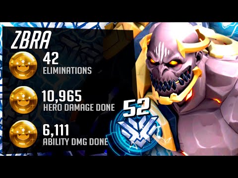 ZBRA Rank 52 Doomfist - 42 elims! Road to Rank 1 [ Overwatch Season 35 Top 500 ]