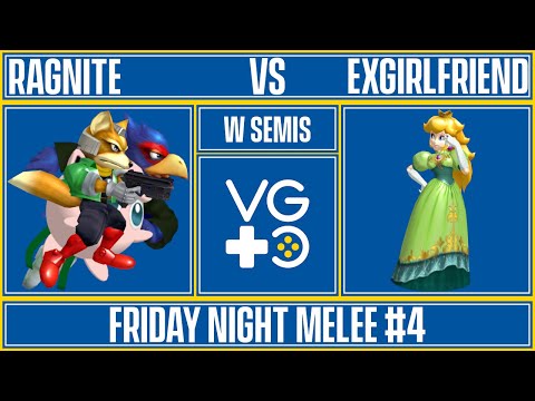 Friday Night Melee #4 - Winners Semis - Ragnite (Fox, Falco, Jigglypuff) vs. ExGirlFriend (Peach)