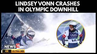 2026 Winter Olympics Accident | Lindsey Vonn Crashes in Olympic Downhill During Racing | 4K | N18G