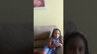 Aluna Rebeka deixando uma mensagem de fé.