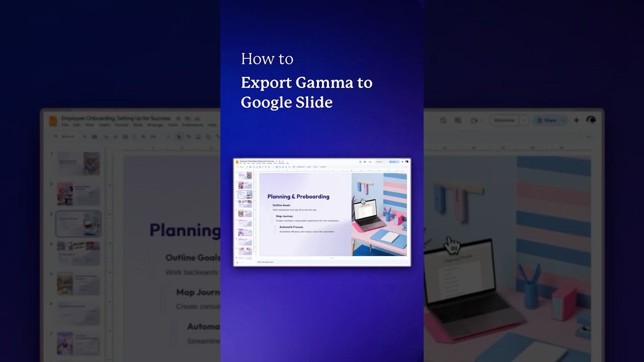 Easily Export Your Gamma Presentations To Google Slides