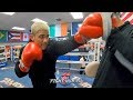 JOSEPH DIAZ JR WORKS ON CUTTING RING OFF; PREPARES FOR FARMER'S MOVEMENT IN FINAL WORKOUT
