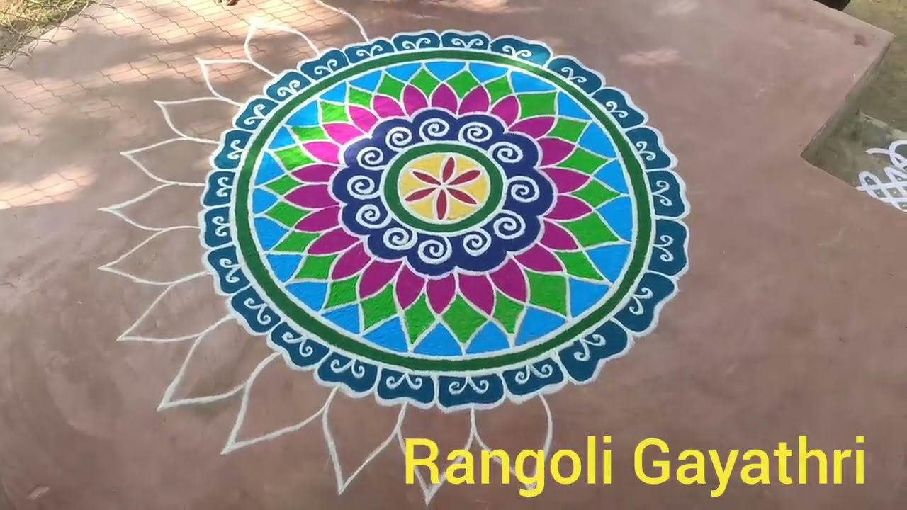 pongal rangoli design by gayathri