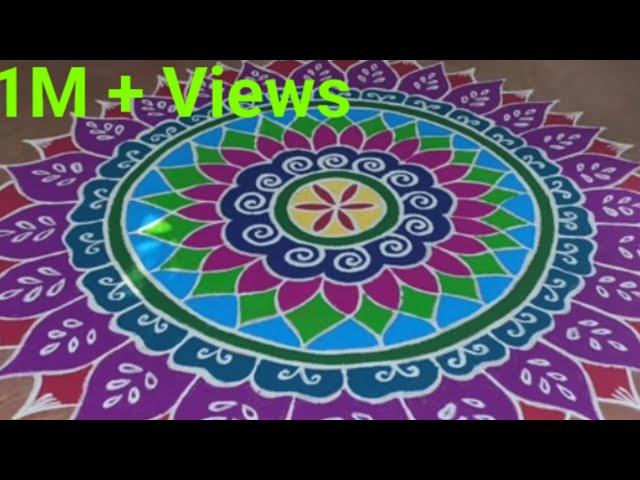 Pongal rangoli kolam design by gayathri