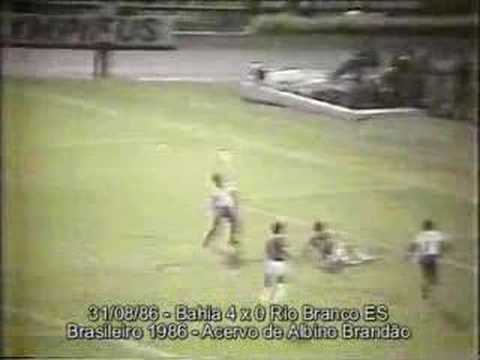Gol de Cláudio Adão: Bahia 4x0 RioBranco ES (31/08/1986)