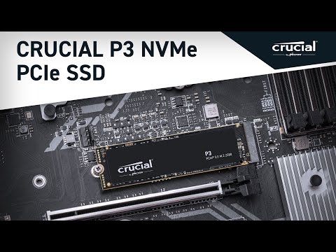 Kietasis diskas SSD Crucial P3, 1TB video