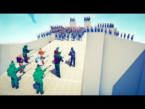 SNIPER SOLDIERS vs 100x UNITS - Totally Accurate Battle Simulator TABS