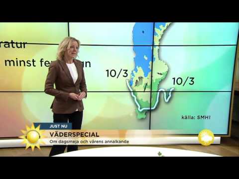 Väder: "Våren har kommit längre än vanligt" - Nyhetsmorgon (TV4)