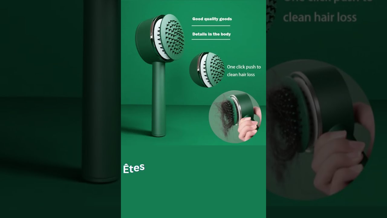 Brosse à cheveux autonettoyante pour femmes