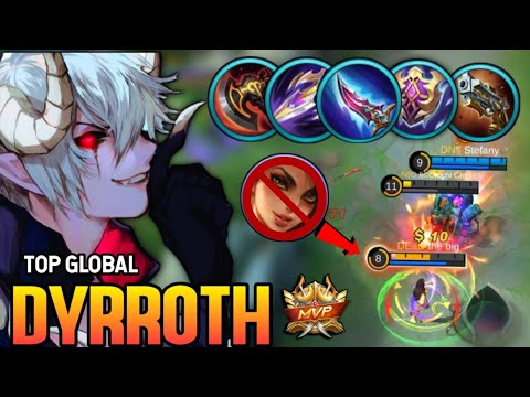 Insane Damage! Dyrroth Best Build 2021 | Top Global Dyrroth Gameplay | Mobile Legends✓