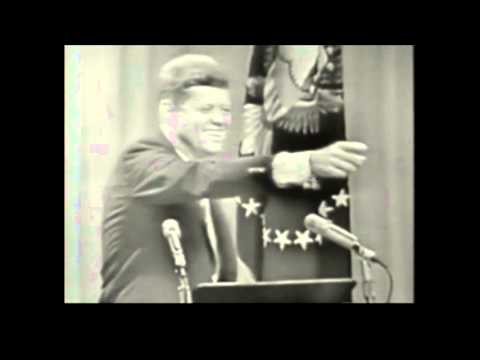 May 8, 1963 - President John F. Kennedy answers question during his 55th News Conference
