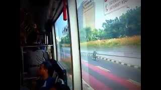 preview picture of video 'Enjoy Jakarta with TransJakarta busway koridor 12 Pluit - Tanjung Priuk , Jakarta City'