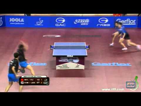 Ma Lin/Xu Xin vs Lee Jung Woo/Kim Dong Hyun[Men's Double Final Qatar Open 2012]