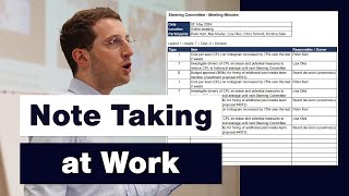 How to Take Notes for Work - Meeting Minutes Explained