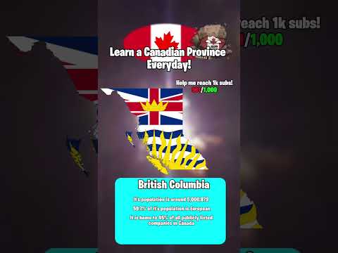 Learn a Canadian Province Everyday! 🇨🇦 Part-7 #europe #geographythroughmaps #mapping #mapper #map