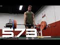 FIRST TIME IN A WHILE 573 DEADLIFT (VLOG17)