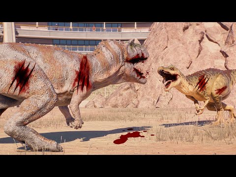 CERATOSAURUS vs MEDIUM CARNIVORES ARENA BATTLE - Jurassic World Evolution 2