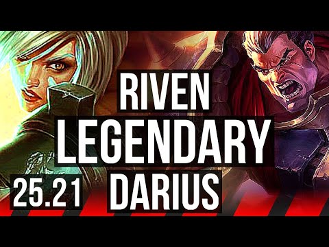 RIVEN vs DARIUS (TOP) | Legendary | KR Master | 25.21