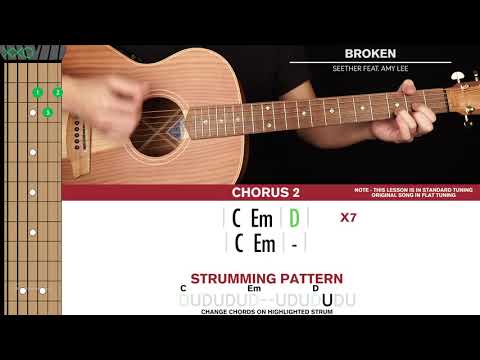 Broken Guitar Cover Seether & Amy Lee 🎸|Tabs + Chords|