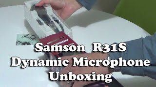 Video thumbnail for Samson R31S Dynamic Microphone Unboxing by Edwin-E