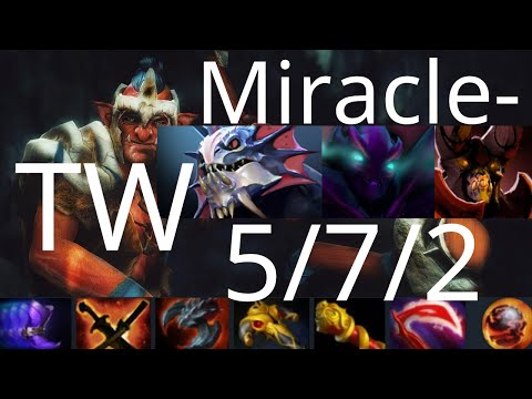 Miracle- Troll Warlord vs Slardar - Nigma vs Gambit g2 - EPIC League dota2