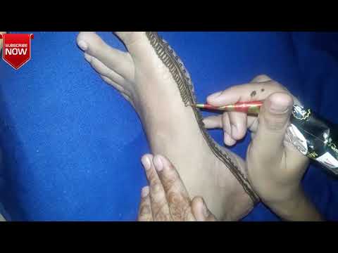 Most Beautiful Easy Foot Mehndi Design| Easy Foot Mehndi Design for beginners