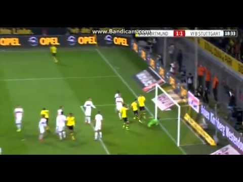 Sokratis Papastathopoulos Goal Borussia Dortmund 1 - 1 VfB Stuttgart 01/11/2013