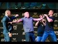 UFC 196 Conor McGregor Nate Diaz Almost Scuffle After Staredown
