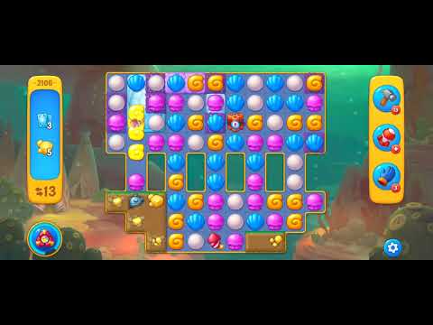 Fishdom Easy Level 2106 (with full seashell [Super Lightning]) @choraelmin