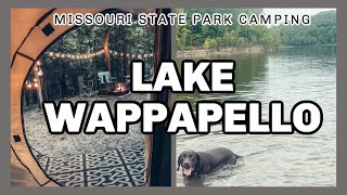 Puppy's 1st Swim - Lake Wappapello State Park - Missouri Camping - Family Tent Camping - Tent Setup