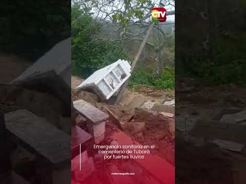 🚨 Emergencia sanitaria en el cementerio de Tubará por fuertes lluvias