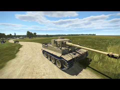 IL-2 Sturmovik - Tank Crew - тяжёлый танк Panzer VI Тигр - атаковать русскую оборону